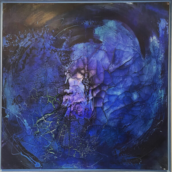 abstraktes Strukturbild in verschiedenen Balautönen